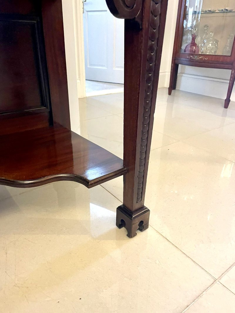 Antique Victorian Quality Carved Mahogany Display Cabinet by James Winter & Sons, London - Image 20